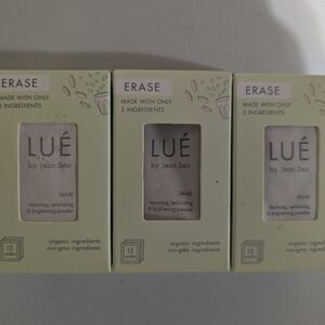 3) Lue by Jean Seo ERASE Cleansing Exfoliating & Brightening Powder 10ct Each.